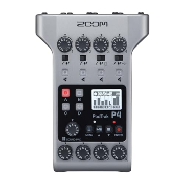 Zoom PodTrak P4 Portable 4-input Podcast Recorder