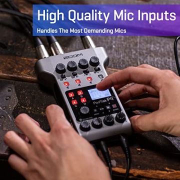 Zoom PodTrak P4 Portable 4-input Podcast Recorder
