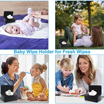 LEQXGO Baby Wipes Dispenser Non-Slip Large Capacity
