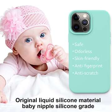 Vooii iPhone 12/12 Pro Case - Liquid Silicone, Perfect Protection & Style