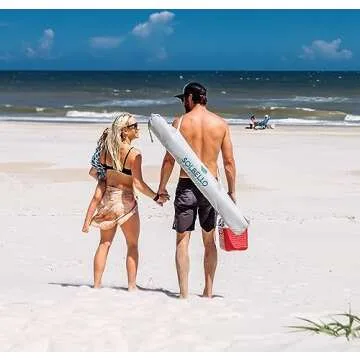 Solbello® Shade - The ultimate Wind-Driven® beach umbrella. Effortless to set up, lightweight, won't blow down the beach, UPF 50+ sun protection