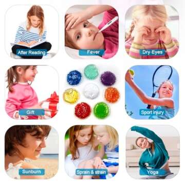 Boo Boo Hot Cold Ice Packs: Colorful Pain Relief Gel Packs