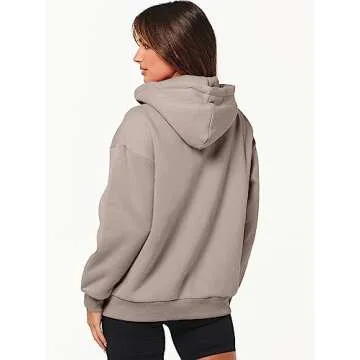 ANRABESS Women's Stylish Zip Up Hoodie for Fall Fashion
