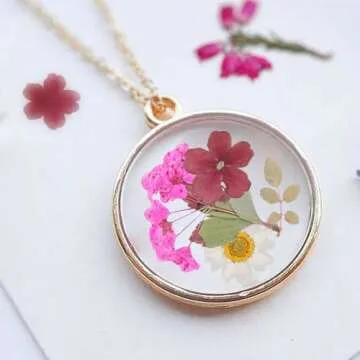 180Pcs Dried Pressed Flowers Resin Mould Real Pressed Flowers Natural Dry Leaves Bulk Mixed Colorful Herbs Kit with Tweezers for Scrapbooking DIY Candle Jewelry Crafts Making Nails (Bright Color)