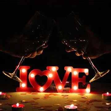 Cheerin LED Love Marquee Sign for Weddings & Home