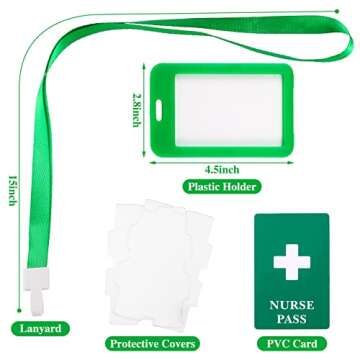 6 Packs Hall Pass Lanyards and School Passes Set for Classrooms