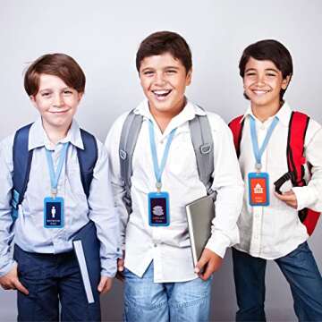 Bright Color School Pass Lanyard Set for Teachers