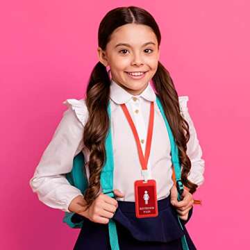 Bright Color School Pass Lanyard Set for Teachers