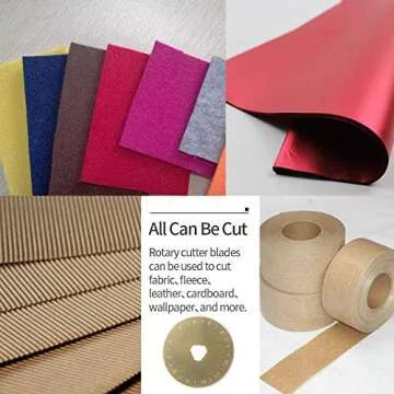 Titanium Coated Rotary Cutter Blades 45mm 10 Pack Replacement Blades Quilting Scrapbooking Sewing Arts Crafts,Sharp and Durable