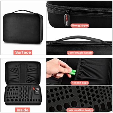 Comecase Hard Battery Organizer with Tester for 148 Batteries