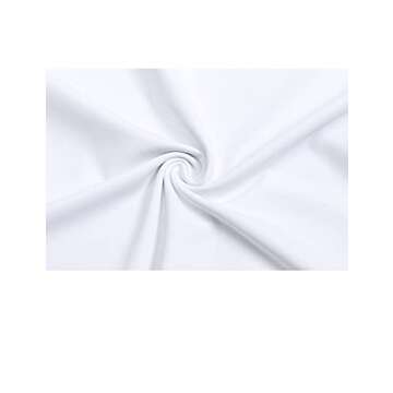 Felisou Ladies Golf Shirt, Quick Dry Athletic Polo Top - White XL