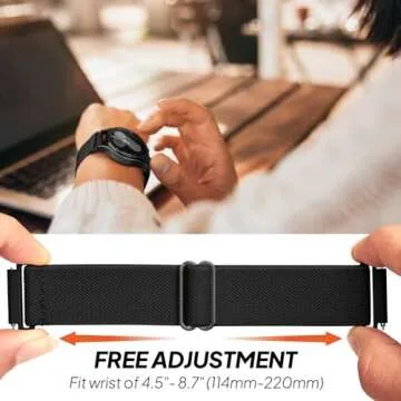 Stylish 6 Pack Stretchy Bands for Samsung Galaxy Watches