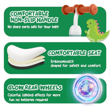 Colorful Baby Balance Bike for 10-24 Month Toddlers