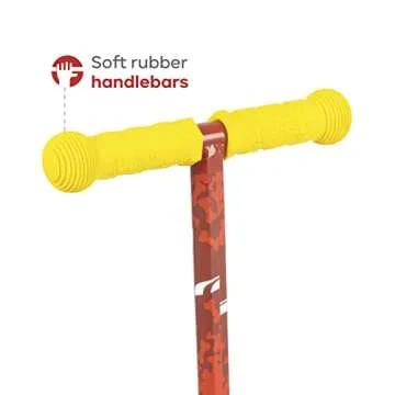 Paw Patrol Marshall Kick Scooter for Kids, Self-Balancing 3 Wheeled Light Up Scooter with Extra Wide Anti-Slip Deck, Rear Brake, for Ages 3 and up, 75 LB Limit