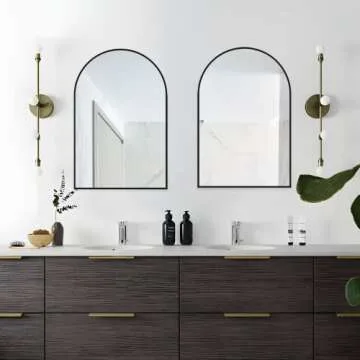 Elegant NEUWEABY Arched Wall Mirror for Any Room