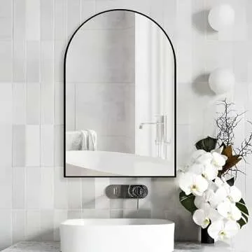 Elegant NEUWEABY Arched Wall Mirror for Any Room