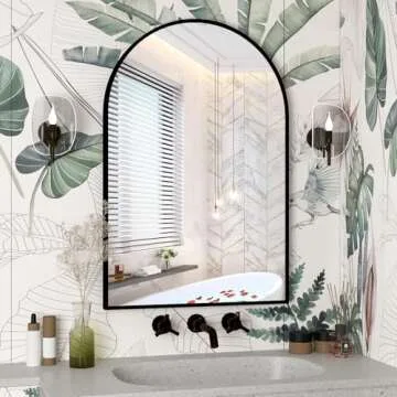 Elegant NEUWEABY Arched Wall Mirror for Any Room