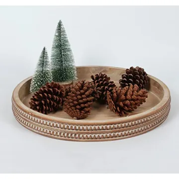 Stylish Carah & Cossh Wooden Tray Perfect for Decor