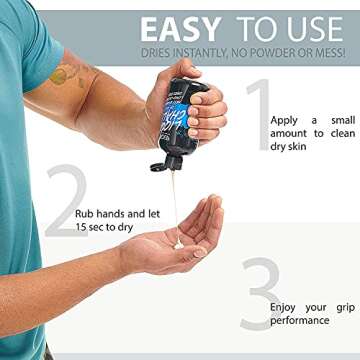 WARM BODY COLD MIND Premium Liquid Chalk for Weight Lifting - Hand Grip for Cross Training, Climbing...