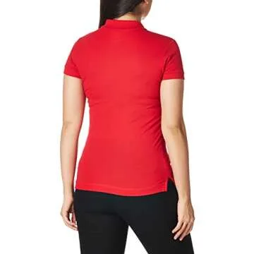 Lee womens Stretch Pique Polo Shirt, Red, XX-Large US