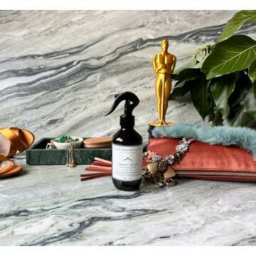 Murchison-Hume Garment Groom Fabric Freshener, Air Freshener, Odor Fighter, Laundry Treatment and Stain Remover, Basil Mandarin Kale