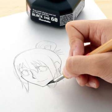 Kuretake Zig Cartoonist Pen Ink - Opaque Black Magic