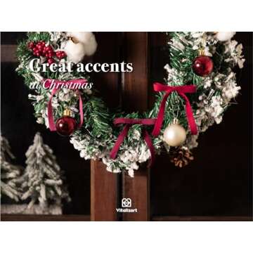 Vitalizart Red Velvet Ribbon Set 3/8" x 15 Yd Burgundy Fabric Trim 3 Rolls * 5 Yd for Christmas Wreath Decoration Handmade Craft Ornaments Gift Wrapping & Bow Making