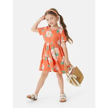 Stylish Floral Skater Dresses for Toddler Girls - 3-Pack