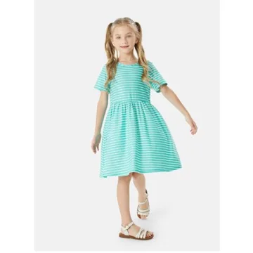 Stylish Floral Skater Dresses for Toddler Girls - 3-Pack