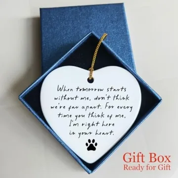 Pet Memorial Heart for Loss of Dog or Cat Gift