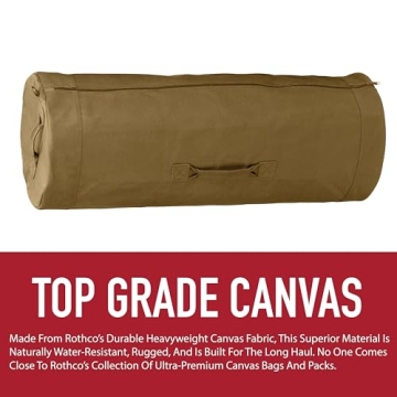 Rothco Canvas Duffle Bag Durable Outdoor Adventure Gear