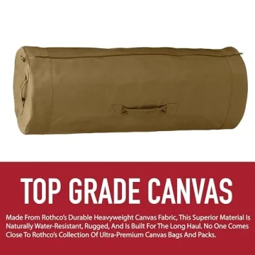 Rothco Canvas Duffle Bag Durable Outdoor Adventure Gear