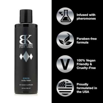 Bedroom Kandi for Men Body Wash | Pheromone Enhanced Moisturizing & Deodorizing Wash | Eros Scent | ...