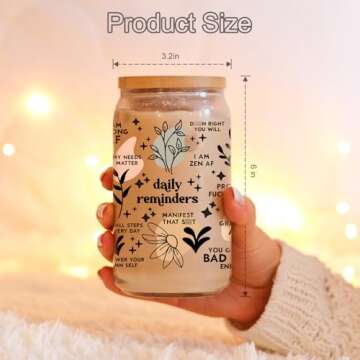 Coolife Positive Affirmations Cup for Self-Love & Motivational Gifts