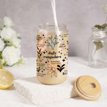 Coolife Positive Affirmations Cup for Self-Love & Motivational Gifts