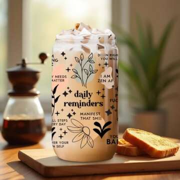 Coolife Positive Affirmations Cup for Self-Love & Motivational Gifts