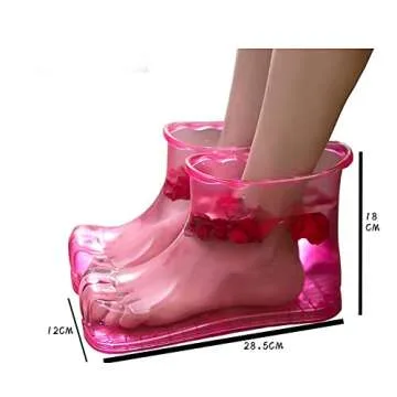 CREAMOON Massage Foot Bath Shoes Foot Bath Massager Movable Foot Soak Tub Pedicure Foot Spa Thermal Massage to Promote Blood Circulation