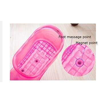 CREAMOON Massage Foot Bath Shoes Foot Bath Massager Movable Foot Soak Tub Pedicure Foot Spa Thermal Massage to Promote Blood Circulation