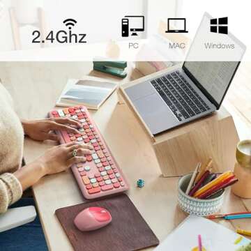 KNOWSQT Wireless Keyboard & Mouse Combo - Sleek & Silent