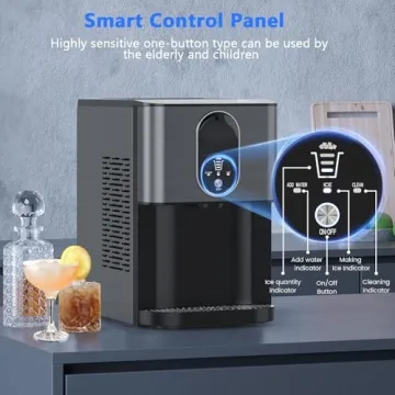 Nugget Ice Maker Countertop, Fast Chewable Ice Machine