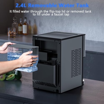Nugget Ice Maker Countertop, Fast Chewable Ice Machine