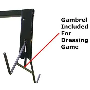 HME Truck Hitch Game Hunting Hoist - Complete Kit (Includes Winch/Gambrel for Skinning or Cleaning game) | 400 lb Capacity