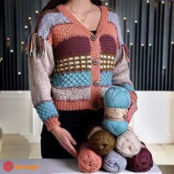 Kartopu Melange Wool,Wool Knitting Rope (4Balls) Each Skein(Ball) 3.53 Oz (100g)It is Very Soft and Gives an Amazing Woolly Feeling to Your Knit Pieces (Grade Beige 9002)