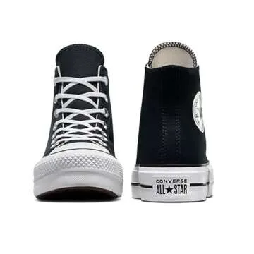 Converse Women's Chuck Taylor All Star Lift High Top Sneakers, Black/White/White, 9 Medium US