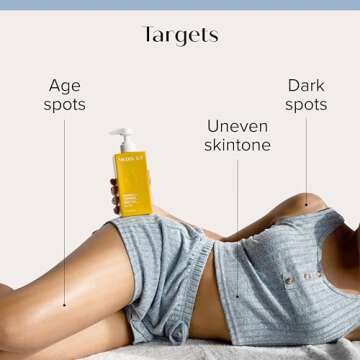 Medix 5.5 Exfoliating AHA Glycolic Acid Face & Body Scrub Cleanser + Vitamin C Moisturizing Body Cre...