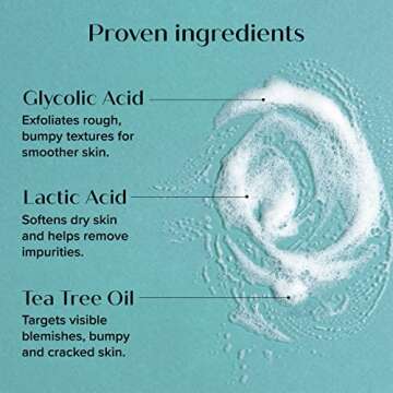 Medix 5.5 Exfoliating AHA Glycolic Acid Face & Body Scrub Cleanser + Vitamin C Moisturizing Body Cream Lotion Skin Care 2PC Set | Alpha Hydroxy Acid & Lactic Acid Foaming Body Wash & Face Wash