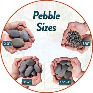 Mexican Beach Pebbles for Garden Design - Natural 20lbs