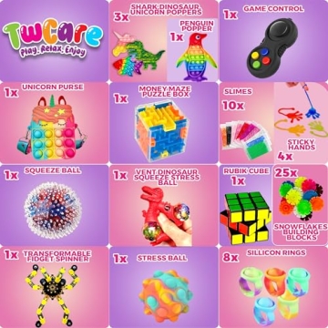 120 Pcs Fidget Toys Pack for Fun and Focus