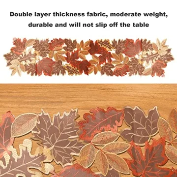 Fall Harvest Table Runner 13x70 for Thanksgiving and Halloween
