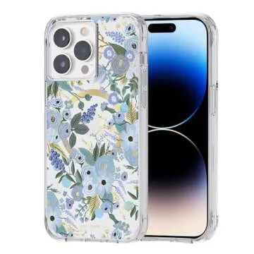 Stylish Floral iPhone 14 Pro Max Case with MagSafe